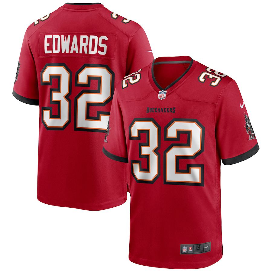 Men Tampa Bay Buccaneers 32 Mike Edwards Nike Red Game NFL Jersey